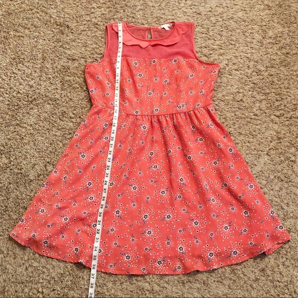 [Lauren Conrad] Coral Floral Spring Dress - Picture 10 of 10